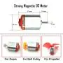 10pcs Micro 130 DC Motor Strong Magnetic Brushed Electric DC 3V -12V 25000 RPM Cars Toys Electric Motor, High Speed Torque DIY Remote Control Toy Car Hobby Motor, Metal Car Engine Motor Kit for Toys