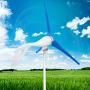 Dyna-Living 400W 12V Wind Turbine Generator & 800W 12V Wind Turbine Motor with Charge Controller for Home Marine Industrial Energy Blue and White 3 Blades (Not Included Mast)