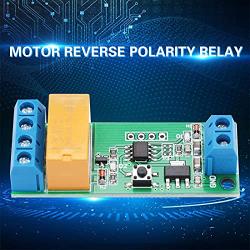 Motor Reverse Polarity Relay, DC 5V 6V 9V 12V Motor Forward and Reverse Delay Module, Time Adjustable DPDT Relay, Reverse Polarity Module, 2A Drive Current