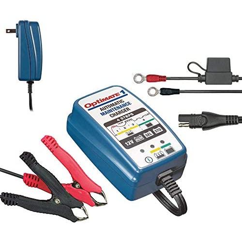 Tecmate Optimate 1, TM-401, 4-Step 12V 0.6A Battery Charger & maintainer