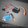 Goolsky 2838 3600KV 4P Sensorless Brushless Motor & 35A Brushless ESC Electronic Speed Controller for 1/14 1/16 1/18 RC Car