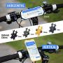 Bike Phone Mount, Motorcycle Cell Phone Holder– Universal Any Phone or Bicycle Handlebar, Non-Slip Shockproof Bike Phone Holder for Stem Mounting 4