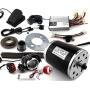 L-faster Bracketless 800W MY1020 Unite DC Electric Brushed Motor Without Mount Bracket for Go Kart Controller with Brake Seneor Headlight