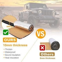 Mofun 394mil 3.2 sqft Car Fender Engine Heat Sound Deadener Dampening Insulation Mat,Firewall Heat Deadener,Noise Sound Deadener,Waterproof Sound Proof Sticker 12