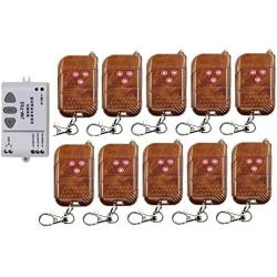 Calvas AC 220V Motor RF Wireless Remote Control Switch 220V UP&DOWN 10 Remote controller Motor Forwards Reversing Remote Switch
