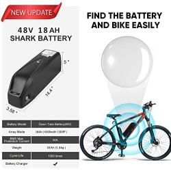 BAFANG Mid Motor with GPS Battery : 48V 750W 1000W 500W Motor with AirTag Battery (Optional) 20Ah 18Ah 17.5Ah, BBS02 BBS03 HD Mid Drive Kit with GPS Tracker for Electric Bike, 8Fun Conversion Kit