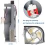 DA97-15765A DA97-15765C Refrigerator Condenser Fan Motor Assembly Compatible with sam.Sung Refrigerators Replaces DA97-12842A, DA31-00340A, DA97-12842D, AP5965200, PS11718224, EAP11718224
