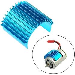 DGZZI 380 Motor Heat Sink 2PCS Aluminium Alloy Heatsink Cooling Fins for RC 370 380 385 390 395 Size Brushed Brushless Motor Purple and Blue