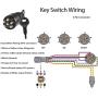 KALANBAY 175974 5005801 Ignition Switch & Key Assembly with Safety Lanyard, Fits for OMC Johnson Evinrude 40-200HP Outboard Motor
