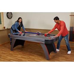 Fat Cat by GLD PRODUCTS Volt 7’ LED Illuminated Air Hockey Table with Dual Motor Action for Faster Play, Automatic Scoring and Integrated Light System That Takes Game Play to The Next Level