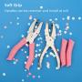 3 PCS Handheld Hole Paper Punch Coolrunner Handheld Metal Single Hole Paper Punch DIY Handheld Punch Hole Circle/Star/Heart-Shaped Single-Hole Paper Puncher