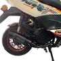 YOSAYUSA Complete Exhaust System Slip On Muffler Baffle Header Muffler For GY6 Engine 125cc 150cc Scooter Moped ATV (With Removeable DB Killer)
