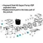 Pool Pump O-Ring Seal Repair Kit for Hayward Super Pump SP2600, 1600, 2600X Kit 3 (1-Pack)