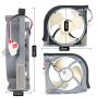 Upgrade New Refrigerator Condenser Fan Motor DA97-15765A DA97-15765C DA97-12842A Compatible with Samsung Refrigerators RH22H9010SR, RF23HTEDBSR RF263BEAEBC RF24FSEDBSR RH25H5611BC