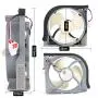 Upgrade New Refrigerator Condenser Fan Motor DA97-15765A DA97-15765C DA97-12842A Compatible with Samsung Refrigerators RH22H9010SR, RF23HTEDBSR RF263BEAEBC RF24FSEDBSR RH25H5611BC