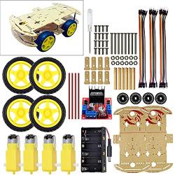 Robot Smart Car Board Starter Chassis Kit Compatible with Arduino DIY Pi/Uno R3 Project
