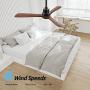 WERBUY Wood Ceiling Fans with Lights Remote Control, 52