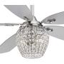 Minka-Aire F902L-CH Bling 56 Inch Ceiling Fan with LED Light and DC Motor in Chrome Finish
