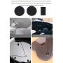 KUQIBAO，Motorcycle Helmet Bluetooth Headset, Bluetooth 5.0, Waterproof, 1200 mAh Lithium Battery, Long Life, Simple Installation Without Tools (White+Soft Wheat)
