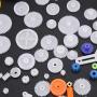 78pcs Worm Rack Kits Accessories Plastic Gears Pulley Belt Gear Shaft Belt DIY Set