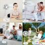 Portable Standing Fan with Remote Controller, 7.5