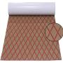 Hzkaicun EVA Foam Faux Teak Boat Decking Sheet Motor Boat Flooring Boat Decking Flooring 6MM Marine Decking Eva Foam Faux Teak Decorative Board Eva Foam Boat Flooring Non-Slip 74.8