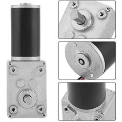 DC 12V 200RPM Worm Gear Motor, 8mm Female Shaft High Torque Turbine Reducer