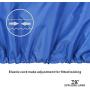 Explore Land Outboard Motor Cover - Waterproof 600D Heavy Duty Boat Engine Hood Covers - Fit for Motor up to 25 HP, Blue
