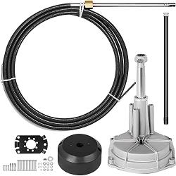 CREDSTAR Boat Steering Control Cable,for Outboard Steering Cable 16 Feet Mechanical Rotary Steering Kit for Boat Steering System