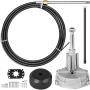 CREDSTAR Boat Steering Control Cable,for Outboard Steering Cable 16 Feet Mechanical Rotary Steering Kit for Boat Steering System
