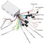 Motor Brushless Controller Set, 36V/48V 250W/350W Speed Controller Kit with LCD Panel, Electric Bike Conversion Kit for Electric Bicycle Scooter Modification