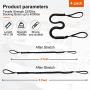 Jranter Bungee Dock Lines, 4 Feet Bungee Shock Cords Bungee Docking Rope Mooring Rope for Boat,PWC,Jet ski,Pontoon,Kayak,Canoe,Power Boat,Watercraft (4 Packs)