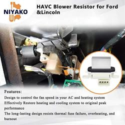 Niyako YH1829 HVAC Blower Motor Resistor AC Blower Control Module Compatitble with 2009-2017 Fo rd Expedition Lincoln Navigator F 150 Truck Replacement# BL3Z19E624A