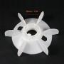 uxcell Motor Fan Blade 180mmx38mm D Shape Bore White Engineering Plastic with 6 Vanes
