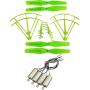 Upgraded Spare Parts Replacement for Syma X5UW X5UC RC Quadcopter Rc Helicopter Copter Toy Motor Main Blade Propellers Propeller Protectors Blades Frame Landing Skid with Screws Set (Green)