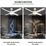 Ventilateurs de plafond avec télécommande, Ventilateur de plafond SNJ de 52 pouces, Moderne pour chambre, cuisine, salon, blanc avec lumière, ventilateur intérieur, moteur silencieux AC, LED, minuterie, 4 pales Ventilateurs de plafond avec télécommande, Ventilateur de plafond SNJ de 52 pouces, Moderne pour chambre, cuisine, salon, blanc avec lumière, ventilateur intérieur, moteur silencieux AC, LED, minuterie, 4 pales