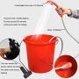 FLYFISH Portable Outdoor Camping Shower,Bidet Handheld Water Sprayer,Two 2200mAh Rechargeable Batteries,Water Pump for Camping, Hiking,Outdoor Travel