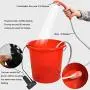 FLYFISH Portable Outdoor Camping Shower,Bidet Handheld Water Sprayer,Two 2200mAh Rechargeable Batteries,Water Pump for Camping, Hiking,Outdoor Travel