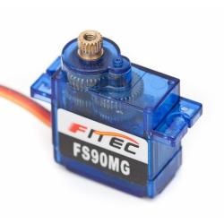 Mini Servo Motor with Metal Gears, 1.5kg.cm at 4V or 1.8kg.cm at 6V, Includes Four Horns by Electronix Express