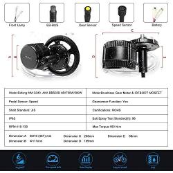 BAFANG BBS02B 48V 750W Mid Drive Motor with Battery Optional and LCD Display Electric Bike Part and Accessories 8FUN DIY Ebike Conversion Kits