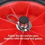 XinKunmarine Stainless Steel Inflatable Boat Launching Wheels Set, Removable Transom Launch Wheels - Fits Any Transom Boat - Heavy Duty CNC Cut Bracket, Support Up to 600lbs
