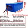 Wnicek 72V 20Ah 30Ah 40Ah E-Bike Battery Pack Electric Motorcycle Lithium Battery Replace Iron Phosphate Li-ion Battery Suitable for Motors Within 2800W with BMS+ Charger