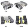 Intelligent RC Robotic Platform with 4PCS TT DC Motor, Robotic Caterpillar Moving Tank Chassis with Track & Metal Plate for Arduion Code Programming ROS Project Learning Education Tool Science Kit