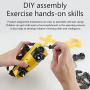 IKAYAA Remote Control Car Building Kit, Stem Remote Control Robot Toy, Gesture Sensing Obstacle Avoidance, Best Gift for Kids Boys Girls (142pcs)