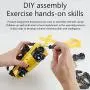 IKAYAA Remote Control Car Building Kit, Stem Remote Control Robot Toy, Gesture Sensing Obstacle Avoidance, Best Gift for Kids Boys Girls (142pcs)
