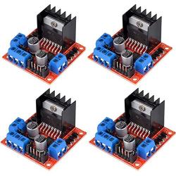 HiLetgo 4pcs L298N Motor Driver Controller Board Module Stepper Motor DC Dual H-Bridge for Arduino Smart Car Power UNO MEGA R3 Mega2560