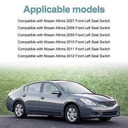 VANJING Front Left Driver Side Switch Power Seat Adjuster Recliner Switch Compatible with Nissan Altima 2007-2012 Replaces 87066-JA03A