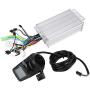 Fabater E-Bike Controller, 500w Waterproof Motor Speed Controller Brushless Controller Kit with LCD Display Panel, Electrical Motor Control Box for Electric Bicycle, E-Bike, Scooter(48V)