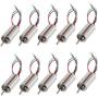 DC 1.5-3.7V 42000RPM Coreless Micro DC Motor 4mmx8mm for Airplane Model RC Toys - (10 Pcs)