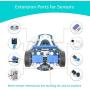 ELECFREAKS microbit Mini Cutebot Kit Compatible with BBC Micro:bit V2 and V1, DIY Programmable Robot Car Kit, STEM Educational Project, Graphical Makecode Coding Car with Tutorial (Without Micro:bit)